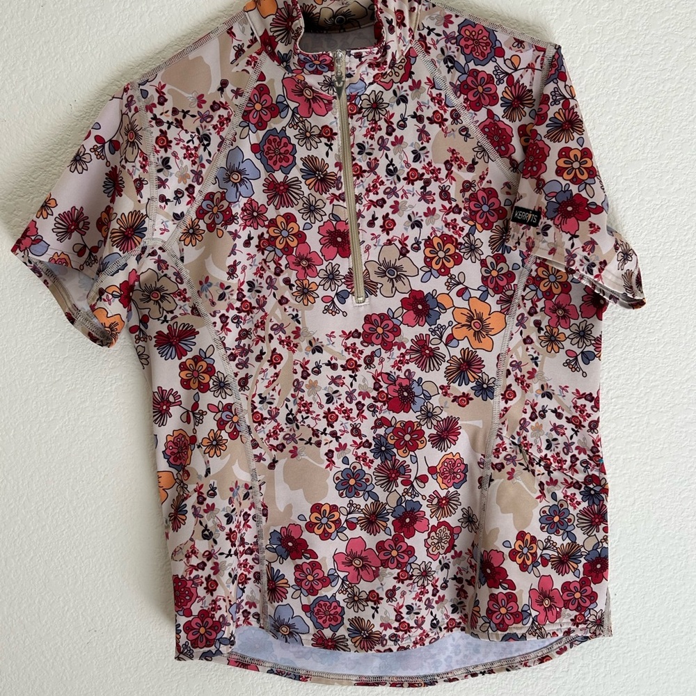 Floral Short Sleeve Women's Top